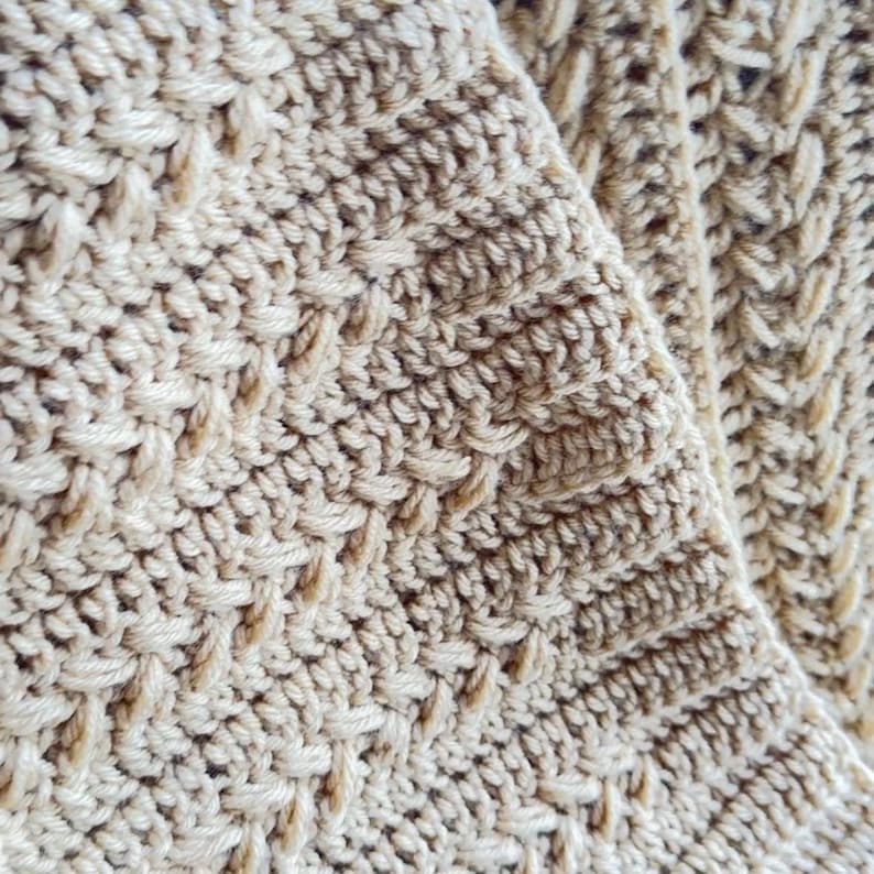Oatmeal Blanket Crochet Pattern