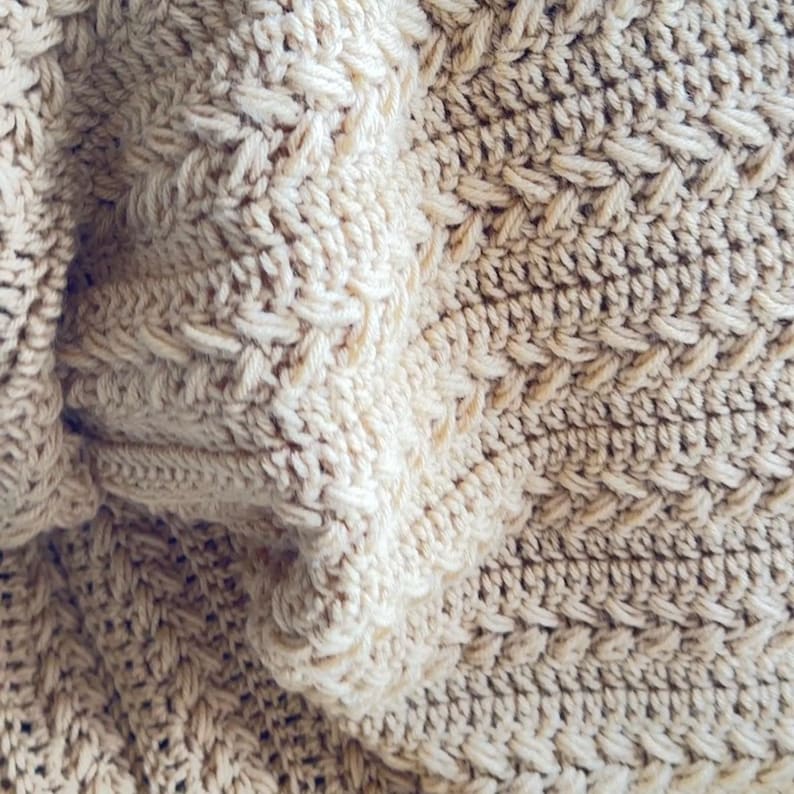 Oatmeal Blanket Crochet Pattern