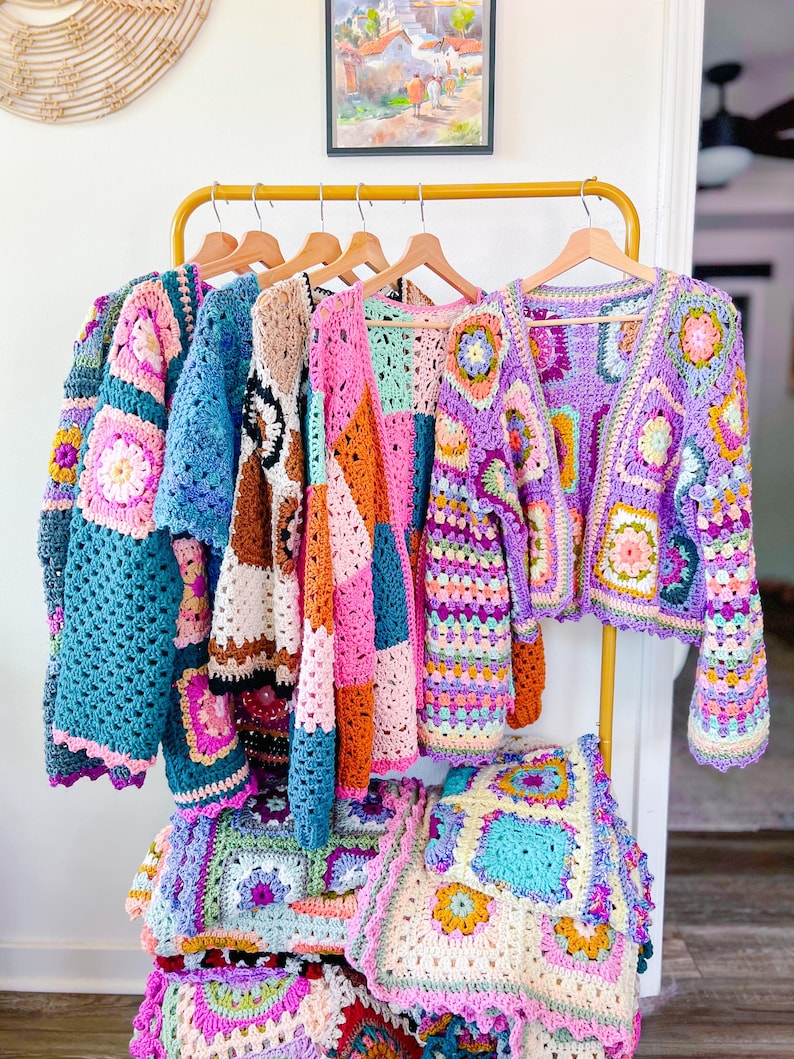 Patchwork Cardigan Crochet Pattern