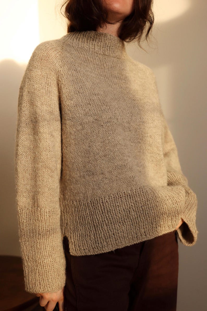 Quietude Sweater Knitting Pattern