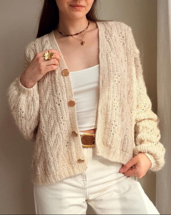 Creamwood Cardigan Crochet Pattern