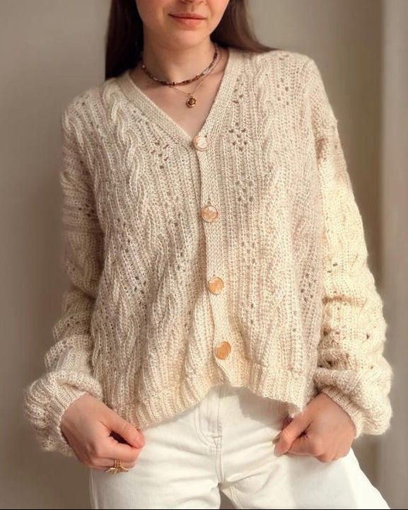 Creamwood Cardigan Crochet Pattern