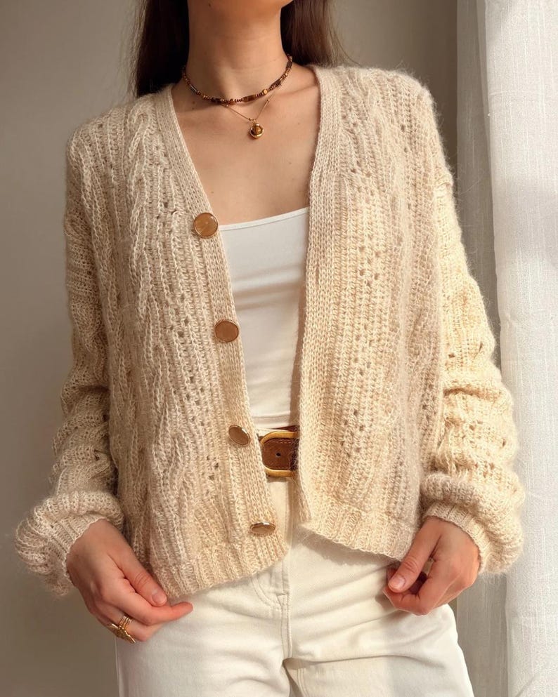 Creamwood Cardigan Crochet Pattern