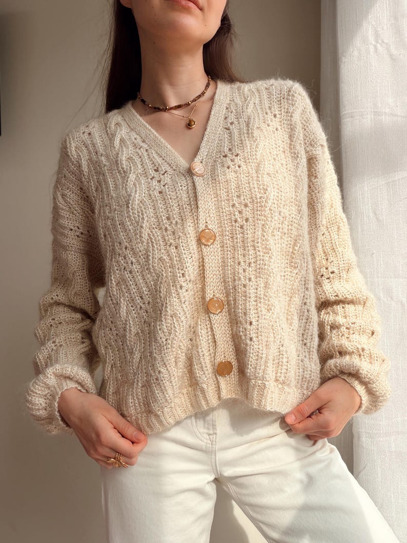 Creamwood Cardigan Crochet Pattern