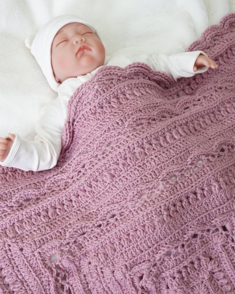 Rose Square Blanket Crochet Pattern