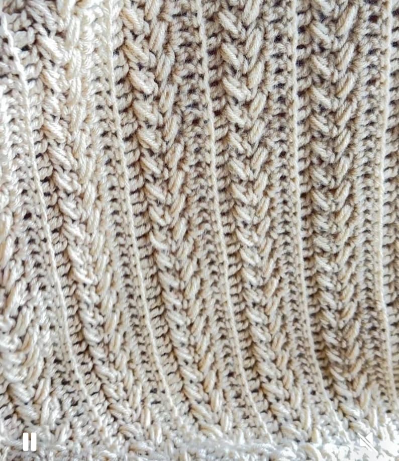 Oatmeal Blanket Crochet Pattern