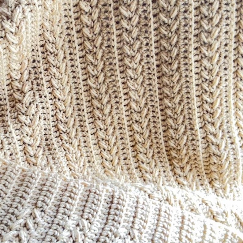 Oatmeal Blanket Crochet Pattern