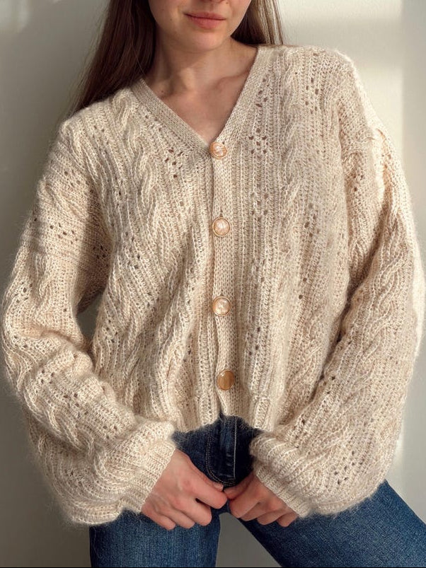 Creamwood Cardigan Crochet Pattern