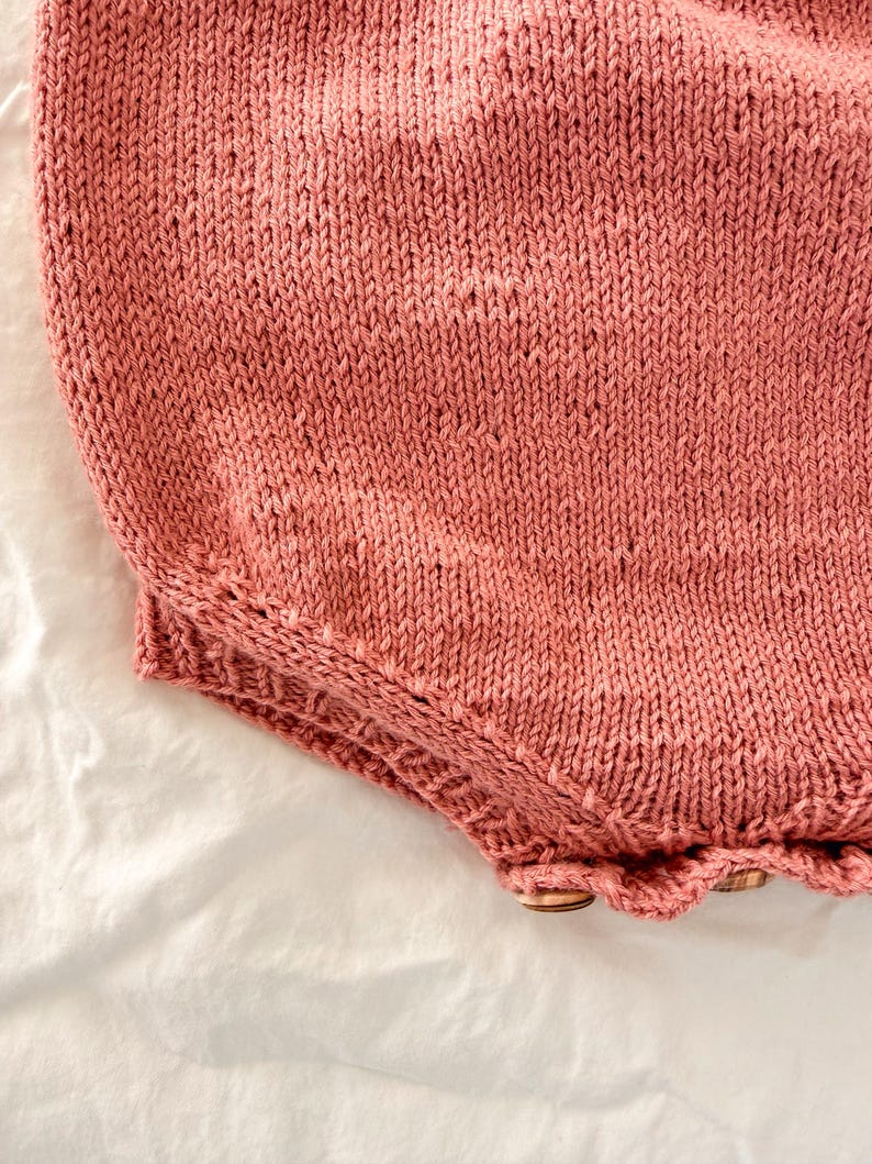 Blossom Romper Knitting Pattern