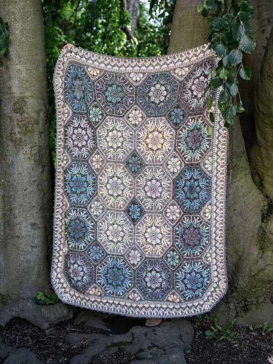 Textured Flower Blanket Crochet Pattern