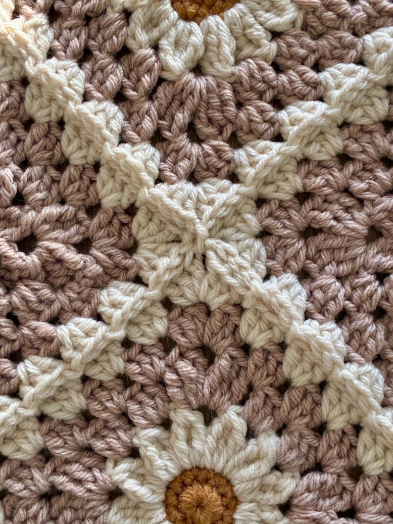Bloom Square Blanket Crochet Pattern
